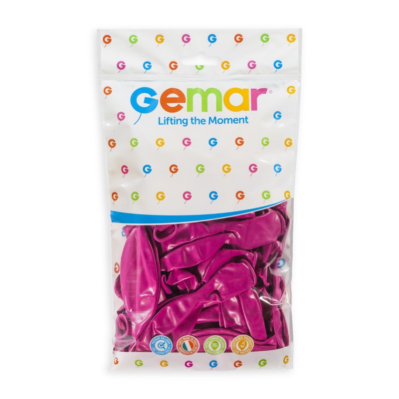 19" Standard Fuchsia Latex Balloon 10Ct