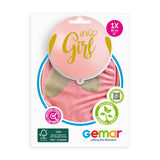 31" Latex Balloon It's A Girl Gold 1Ct