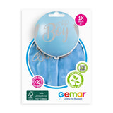 31" Latex Balloon It's A Boy Silver 1Ct