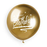 19" Latex Balloon Shiny Happy Birthday 3ct