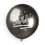 19" Latex Balloon Shiny Happy Birthday 3ct