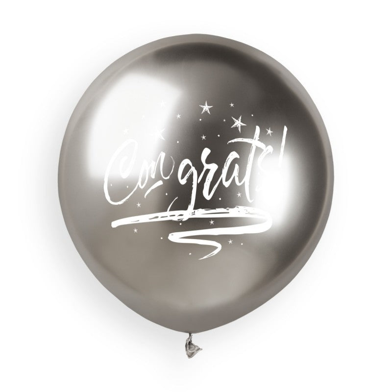 19" Latex Balloon Congrats Latex balloons 3Ct