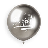19" Latex Balloon Congrats Latex balloons 3Ct