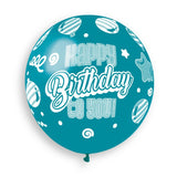 19" Latex Balloon Happy Birthday To You 3Ct