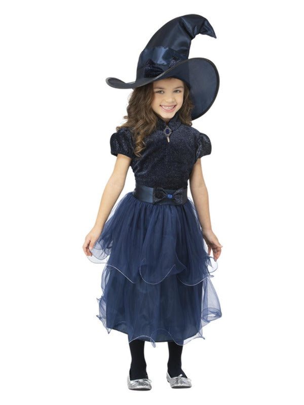 Deluxe Midnight Witch Girl Costume Blue