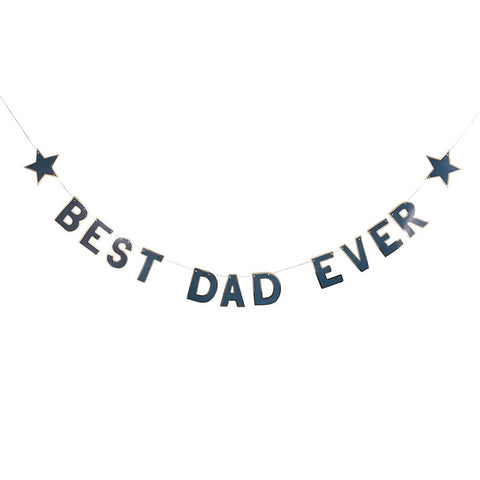 Navy Best Dad Ever  Banner 2.5m