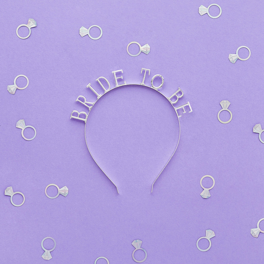 Silver 'Bride To Be' Metal Headband