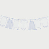 Blue Baby Grow Garland 2.5m