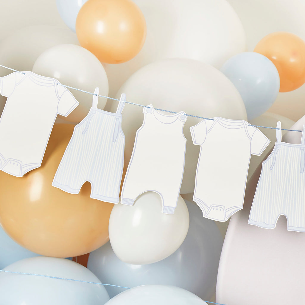 Blue Baby Grow Garland 2.5m