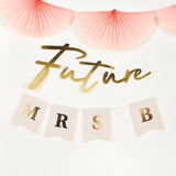 Future Mrs Personalised Banner 2m & 3 Sticker Sheets