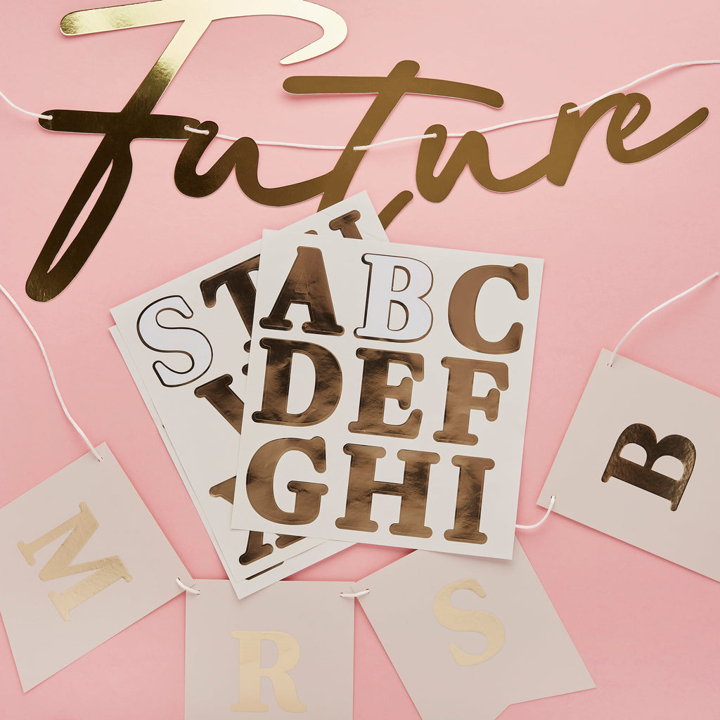 Future Mrs Personalised Banner 2m & 3 Sticker Sheets