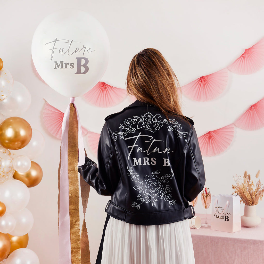 Future Mrs Jumbo 18" Balloon With Tassels & 9 Sticker Sheets