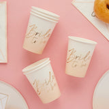 Bride to Be Paper Cups 8/Pack
