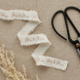 Mr & Mrs Rose Gold Ribbon 25mm x 5m