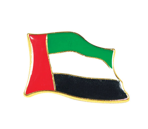 UAE Flag Pins 4Pcs Per Pk
