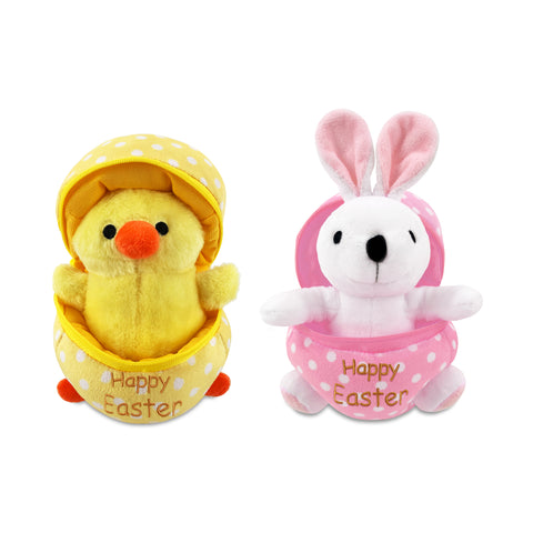 Easter Soft Toy with Zipper Assorted.