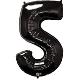  Number Five Onyx Black 44 inch  Number Foil Balloons 