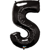 Number Five Onyx Black 44 inch  Number Foil Balloons