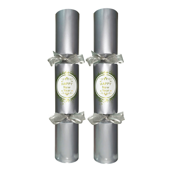 New Year Luxury Crackers Silver 12in 50Pcs/Box