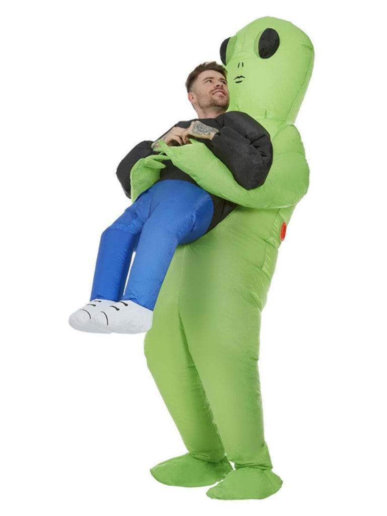 Inflatable Alien Abduction Costume Green All In One