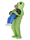 Inflatable Alien Abduction Costume Green All In One