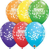11In Tropical Assorted Latex Balloons - Birthday Confetti Do