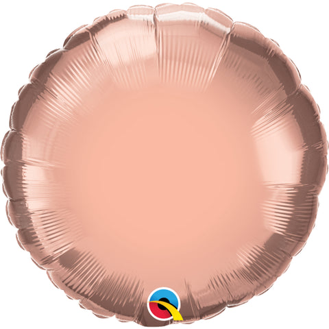 Round Rose  Plain Foil Balloon St