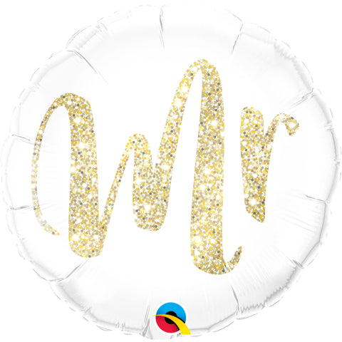 Mr. Glitter   Foil Balloon