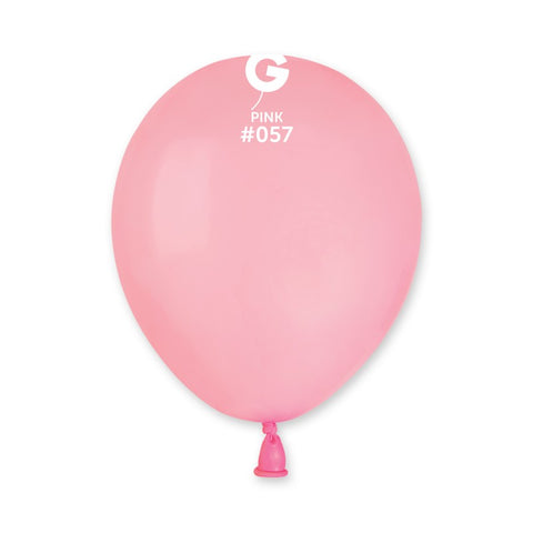  5in Round Pink Latex Balloons