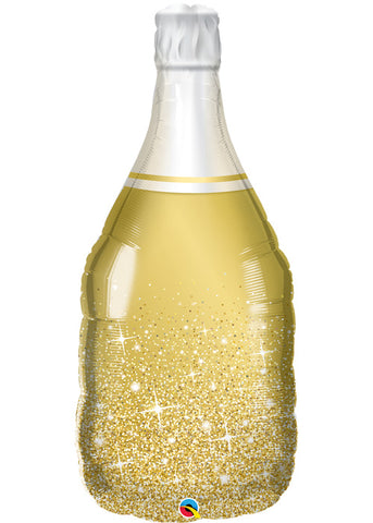 Golden Bubbly Wine Bottle 39in Foil
