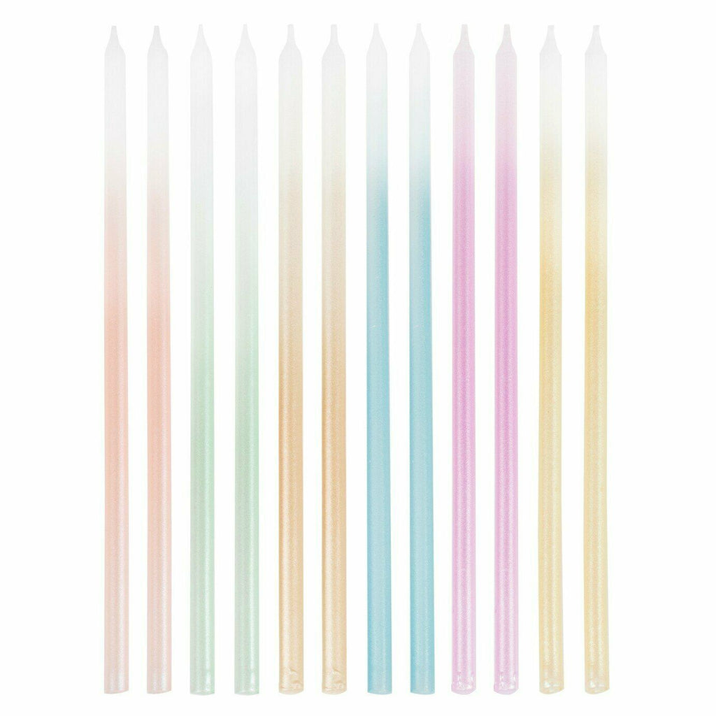 Tall Pastel Ombre Candles 12