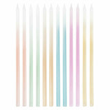 Tall Pastel Ombre Candles 12