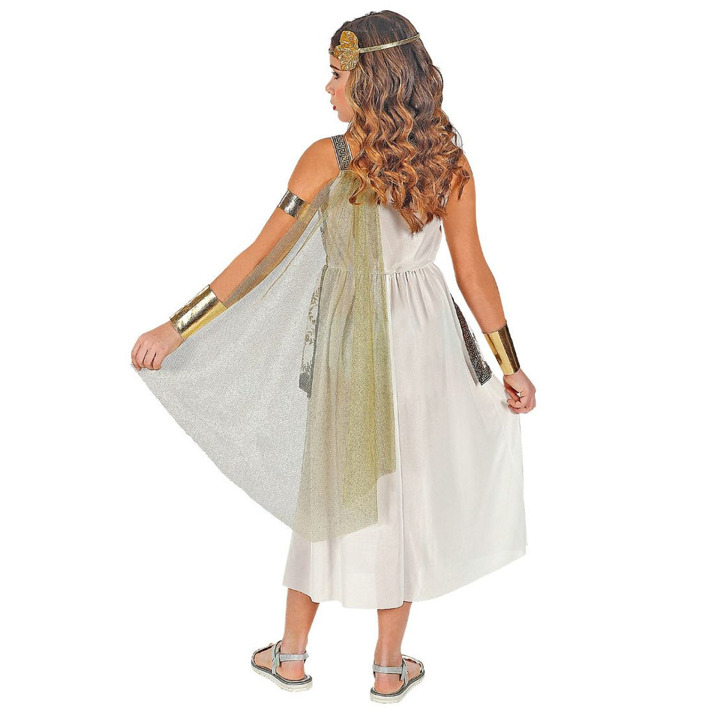 Greek Goddess Toga Dress, Bracelets, Laurel Wreath