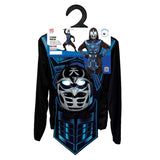 Cyber Ninja Hooded Coat, Tabard, Belt, Arm Guards, Mask With Flashing Light Eyes