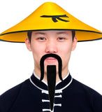 Chinese Beard & Moustache w/ Black adhesive