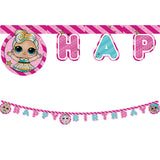 LOL "Happy Birthday" Die-Cut Paper Banner 1Ct