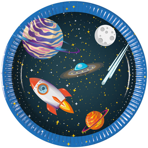 Rocket Space FSC Paper Plates Next Generation Medium 20cm 8Ct