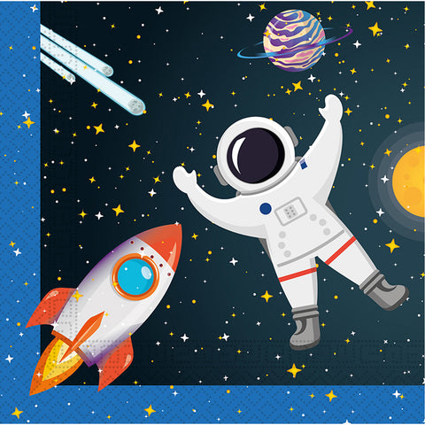 Rocket Space FSC Two-Ply Paper Napkins 33x33cm 20Ct