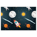 Rocket Space Plastic Tablecover 120x180cm 1Ct