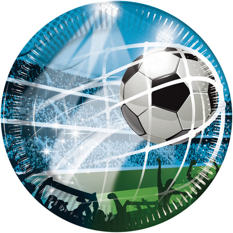 Soccer Fans FSC Paper Plates Next Generation Large 23cm 8Ct