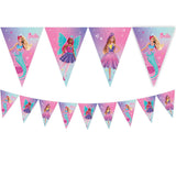 Barbie Triangle Flag Banner 9 flags FSC 1Ct