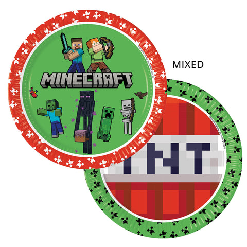 Minecraft FSC Paper Plates Next Generation Large 23cm 8Ct