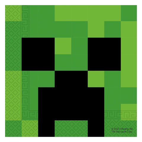 Minecraft FSC Two-Ply Paper Napkins 33x33cm 20Ct