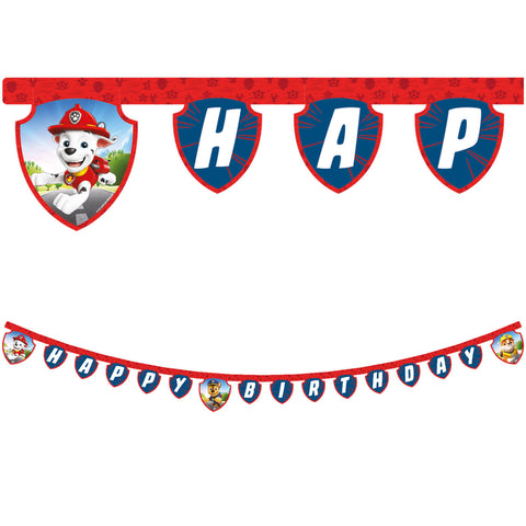 Paw Patrol FSC “Happy Birthday” Die-Cut Paper Banner 1Ct