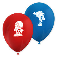 Sonic Printed Latex Balloons 8Ct