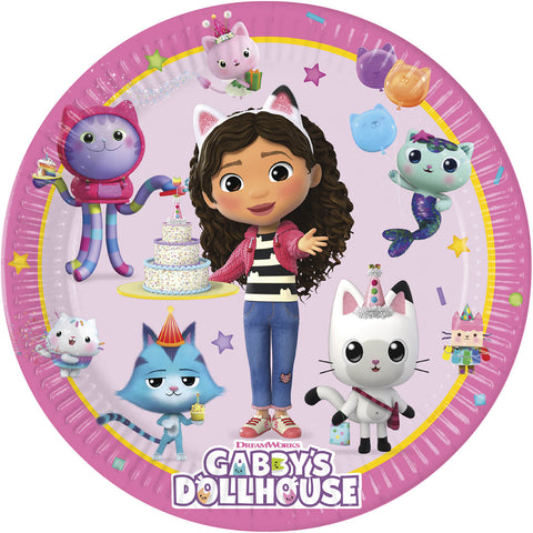 Gabby's Dollhouse FSC Paper Plates Next Generation Medium 20cm 8Ct