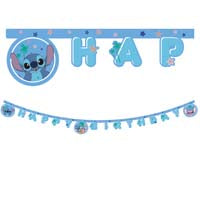 Stitch & Angel FSC “Happy Birthday” Die-Cut Paper Banner 1Ct