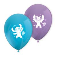 Stitch & Angel Printed Latex Balloons 8Ct