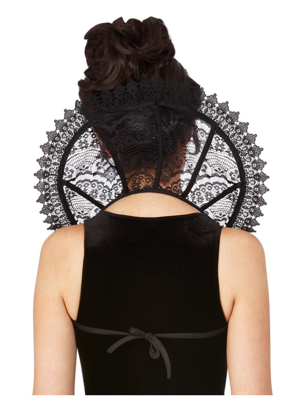 Fever Gothic Lace Stand Up Collar With Back Tie