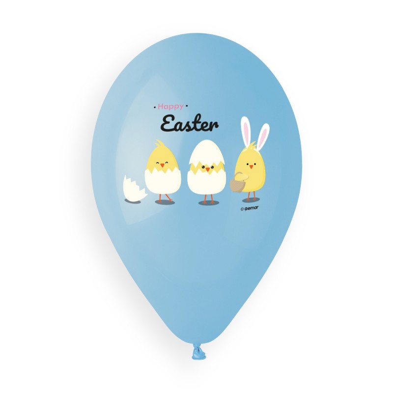 13" Happy Easter Latex Balloon 50ct